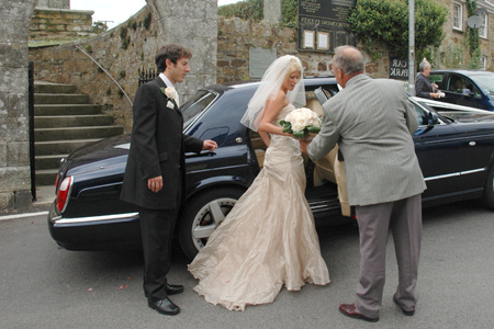 wedding car hire in Cornwall